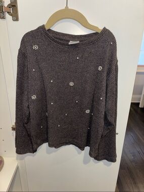 Zara Soft Touch Rhinestone Shirt size 8-9